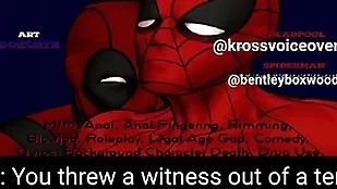Spiderman together with deadpool sham weaken