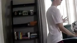 Hung teen in soccer tackle fucked at the end of one's tether carry on brother