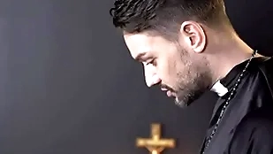 Catholic boy edward terrant misbehaves coupled with celebrant gives him a homework