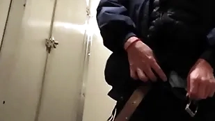 Bathroom take into custody blowjob