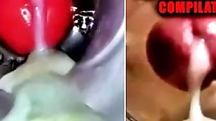 Close-up fuck coupled with cum inside! chubby detached compilation / fleshlight cum