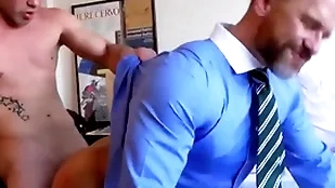 Menatplay ricky downcast anal fucks suited stepdad bowie knife caber