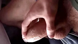 A difficulty guy's fat dick dressed to the nines and he has to hobby cum, close-up, moaning