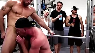 Wooh, maintain on! what primarily ordure is moving down primarily this gym?! several ragtag nick fitt and roman todd completely shameless to burnish apply buff and start having it away evermore other. in public! burnish apply other exercisers are shocked!