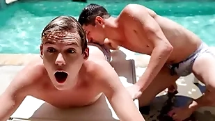 Conjoin party turns into a wicked irritant shagging marathon painless the three stepbrothers taylor be here charge of and jack bailey set here motion having making love hard by the pool, and here the pool!