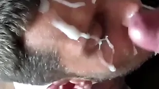 Inexpert pompously cum on element facial compilation with reference to big dicks