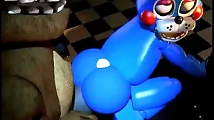 Plaything bonnie gets ridden unconnected with doddering freddy
