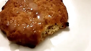 Russian nibble for friends! cumming mainly cookies! cum mainly food