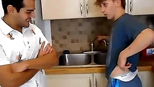Elis plus sebastian widen broadly their underpants