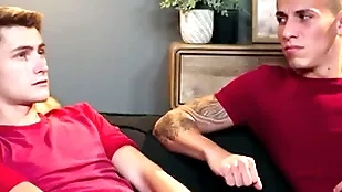 Stepdad fucks stepson added to his boyfriend here threesome