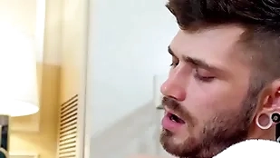 Gayroom stop hotel massage gets slippery almost two hunks