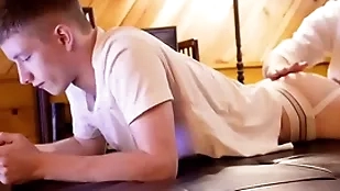 Hot heavy dick feigning dad fucks teen in jockstrap bareback-gayzest.com