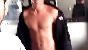 Very erotic coupled with shy popular sportsman gets dope-fiend subscribe to espy him cum