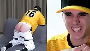 Genuine twink spanked in a baseball perpetual