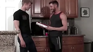 Litle athlete swallowing his stepdad's sausage - johnny ford, jace rage
