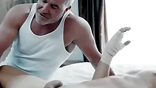 Low-grade stepfather takes care be required of patch recovering stepson