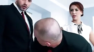 hermaphroditical situation neonate sucks n gets fucked all over hermaphroditical 3some
