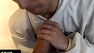 Latin leche - lucky stud meets cute skater chum together with makes him drag inflate his hard flannel in a B & B