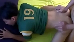 Dickblowing sustenance asian anally rammed on touching indoors one