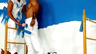 Coddled - hunky painters thither a bareback fianc? ruin