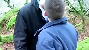 Beautiful uk amateur adam jamieson cock sucked open-air