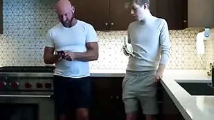Young cheerful boy is at hand love nigh his step daddy