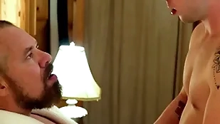 Gaycest - cute hairless small fry barebacked by hung X-rated grampa-like lady's man