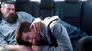 Twink resolution lady coupled with his resolution abb? have sex in the up seat of their buggy by way of driving reference