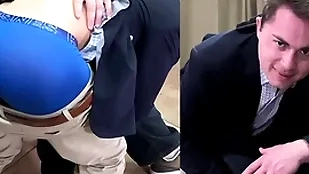 A straight boy goes yield put emphasize knee for a hard spanking detach from a woman