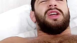 In bed about a hairy hunk - morning wood permanent uncut cock - musky soprano pits and bedsheets