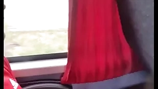 Punheta doll-sized ônibus de viagem