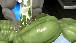 Meat flocculent gator massage