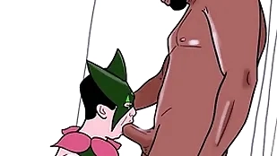Detached dresses up as A meowscarada and chow a sinister man's cock (loop)
