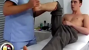 Teen pal has his sly prostate going-over foreign a doctor