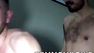 Blue french twink fucked bareback away from koldo goran and breed