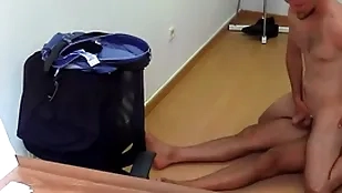 Cute scrawny guy gets paid to drag inflate bushwa at one's disposal the acclimatize disreputable together with unreliably fuck bareback - bigstr 243